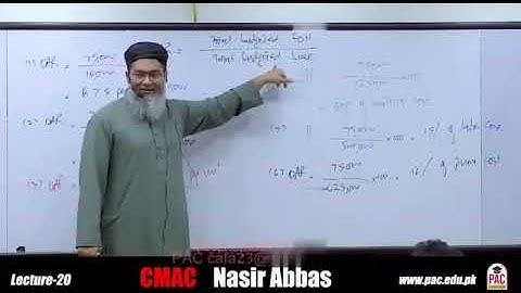 CAF 03 | CMA | LECTURE # 20 B |BY SIR NASIR ABBAS | SEPTEMBER 2024 ATTEMPT