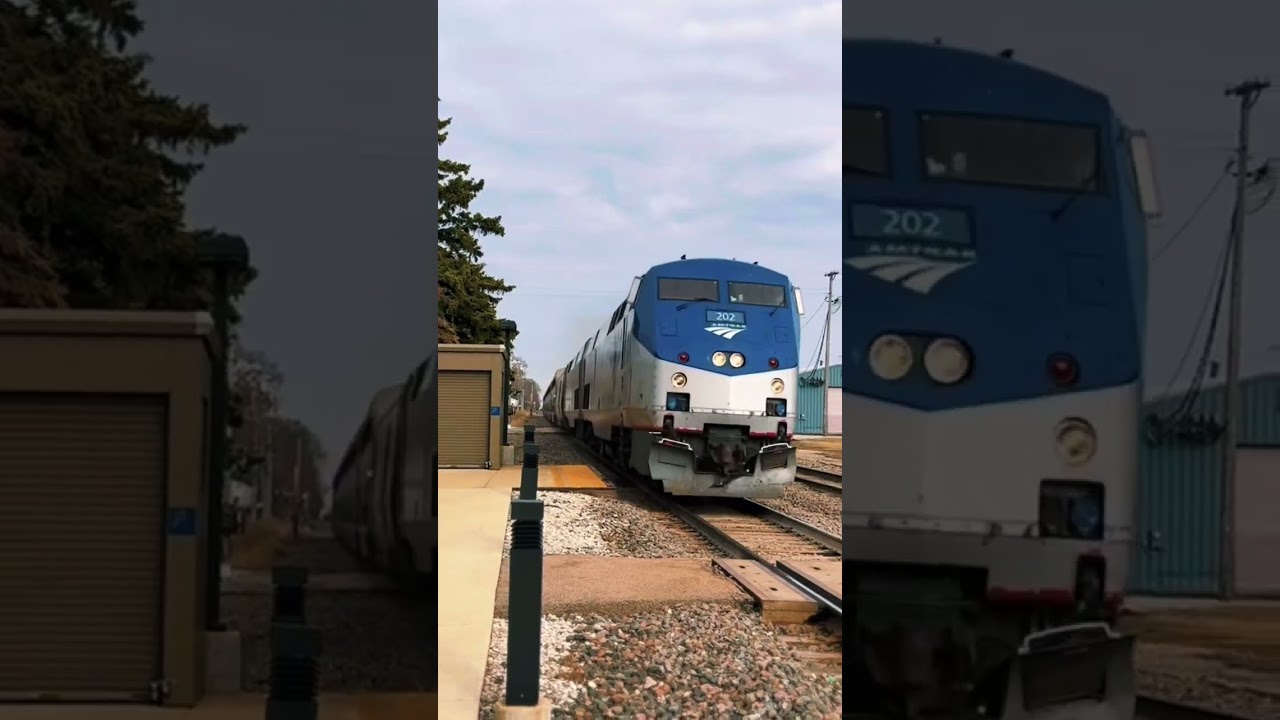 Amtrak Racing Through Plano