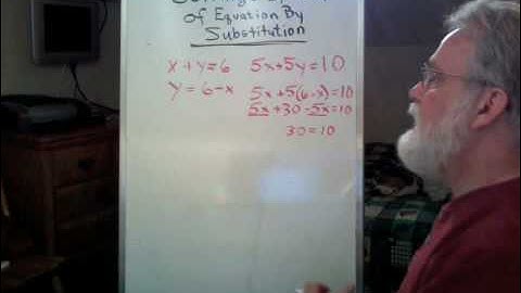 Solving Two Equations by Substitution Part 3
