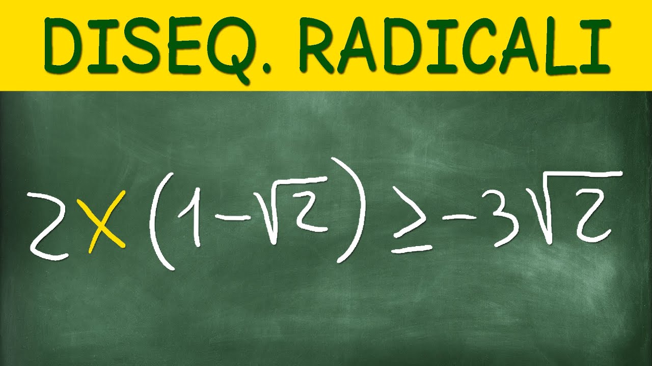 Disequazioni con Coefficienti Irrazionali - Capire Quando Girare il Segno della Disequazione
