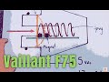 VAILLANT F75 fault finding, faulty pressure sensor, electrical supply, No hot water or heating