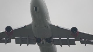 Virgin Atlantic 747-400 VS76 G-VLIP Take off Manchester Airport