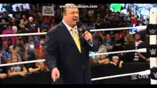Brock lesnar confronts The Undertaker Returns to WWE RAW 7/20/15