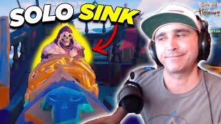 Summit1g SOLO SINKS this ship in Sea of Thieves!