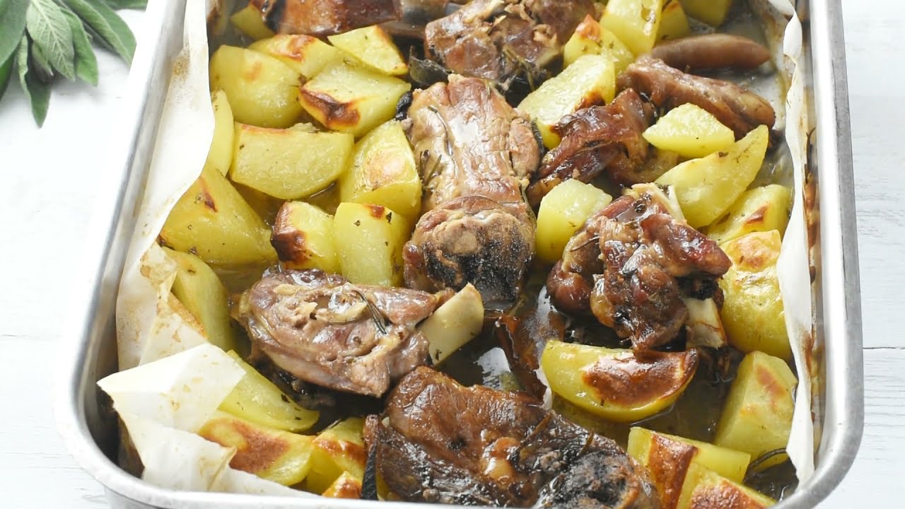 Agnello al vino bianco con patate al forno - con marinatura perfetta - Ricette che Passione