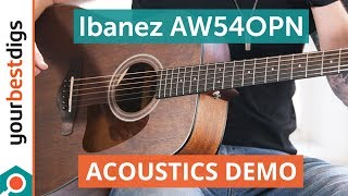 Ibanez AW54OPN Guitar - Acoustics Demo