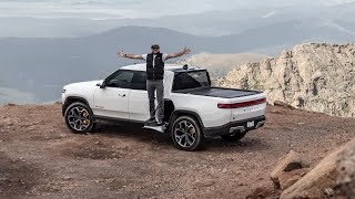 I Took The Rivian R1T Up The Highest Paved Road In North America! Here's The Efficiency On Mt. Evans