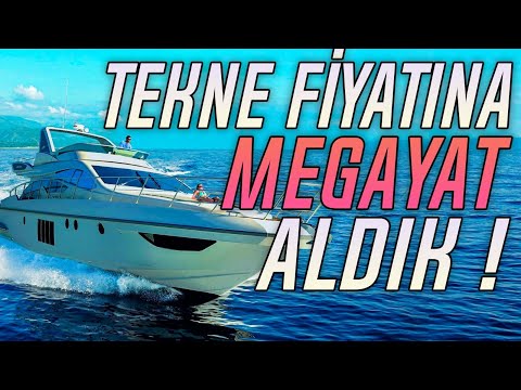 Tekne fiyatına mega yat aldık.