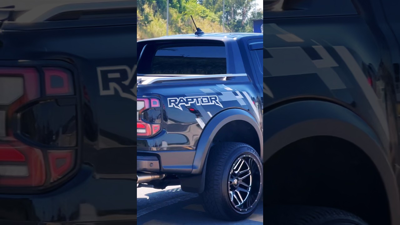 Ford Ranger Raptor with custom wheels on