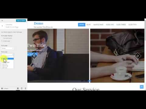 How to setup WordPress theme
