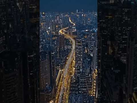 drone view of Shanghai city China 🇨🇳🤔