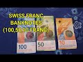 Swiss franc banknotes  currency universe shorts
