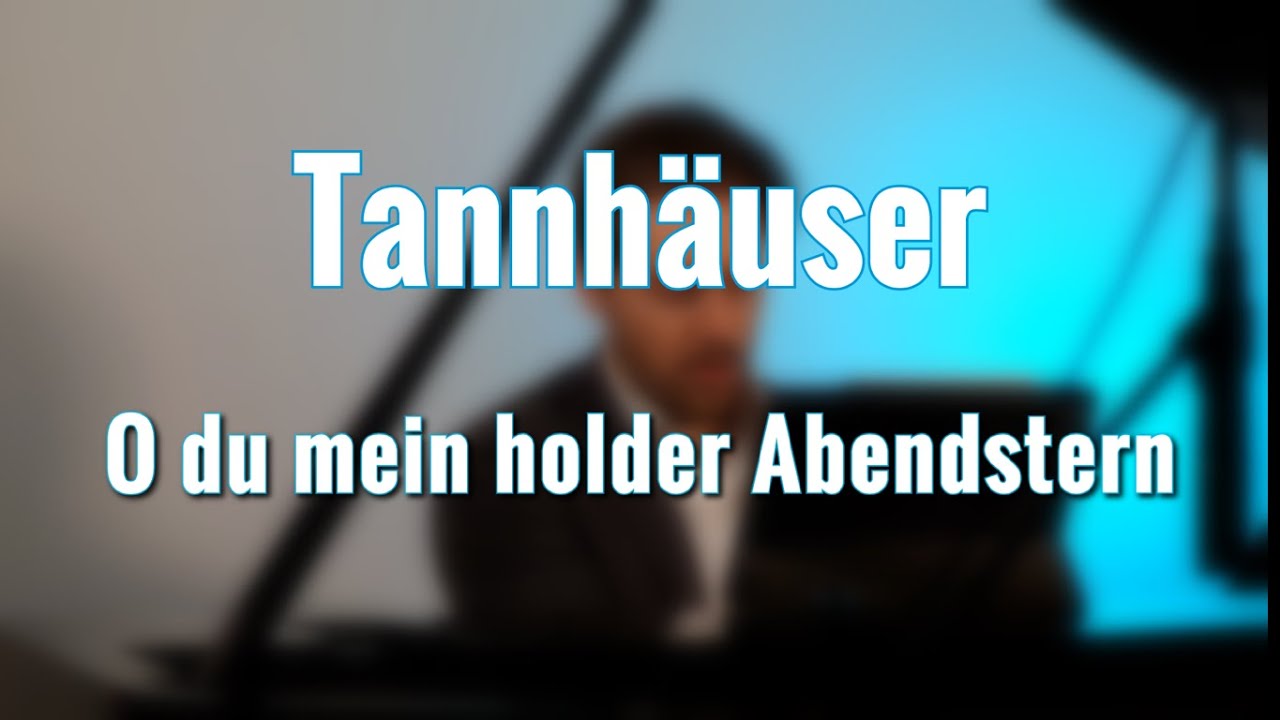 O du mein holder Abendstern, piano accompaniment