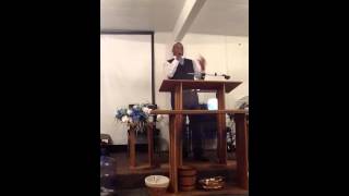 Video thumbnail of "Minister Holloman I don't believe he brought me this far to"