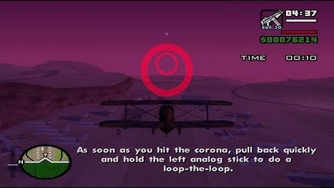 GTA San Andreas Mission #68 Learning to Fly / Test #8 Loop-The-Loop