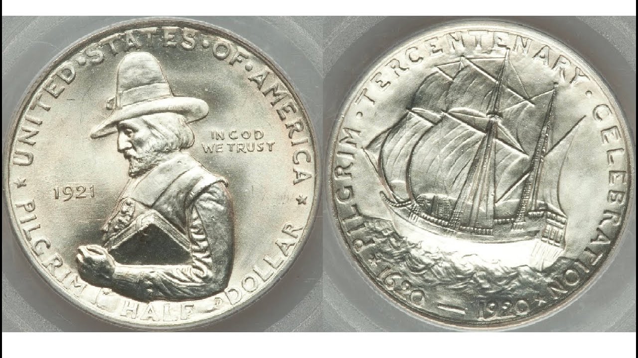 1 300 долларов. 50 Центов США. 50 Центов монета США. США 50 центов 1920 Пилигрим. 1/2 Доллара Пилигрим.