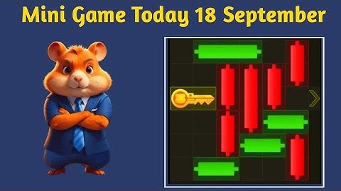 Tody September 18 mini game  Hamster kombat | mini game hamster | daily combo | daily cipher code