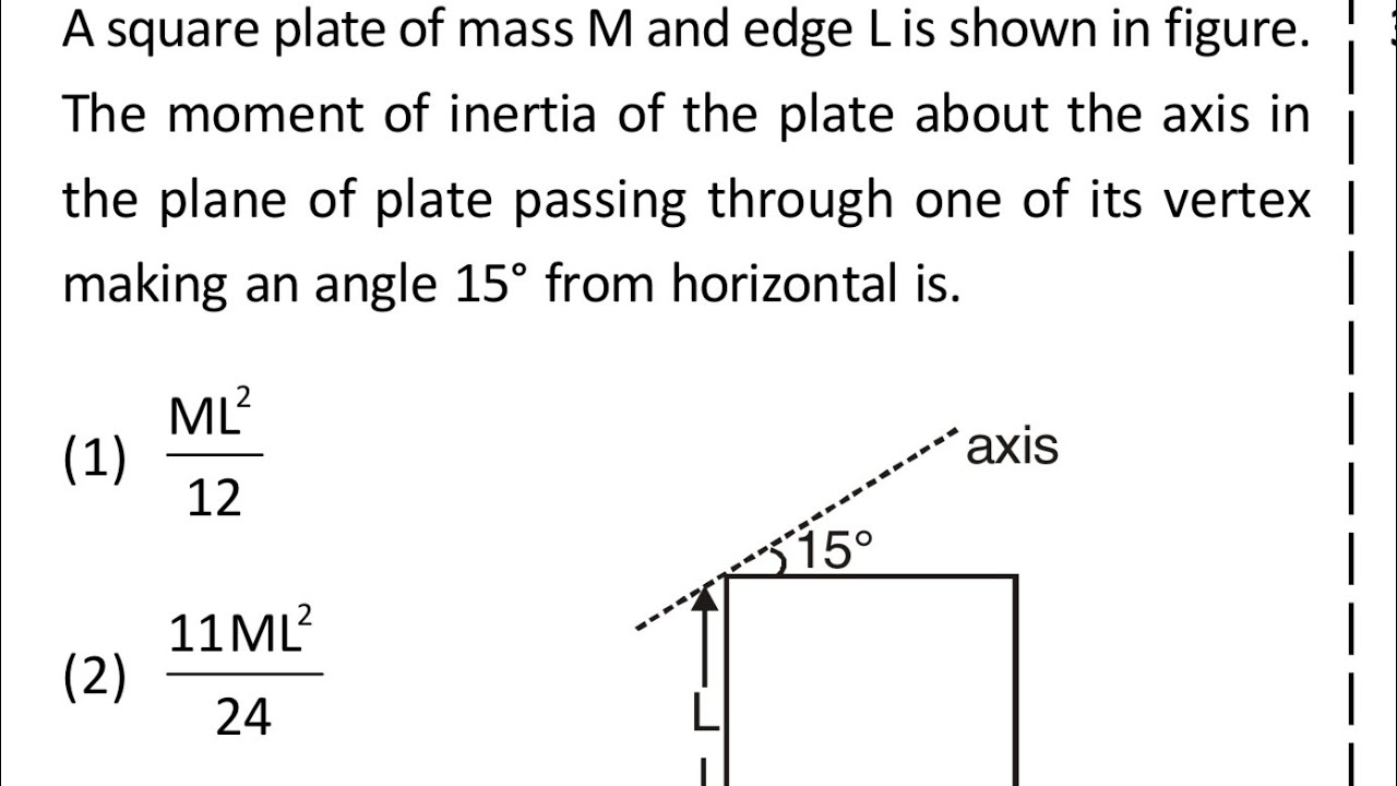Problem || Moment Of INERTIA || ROTATIONAL DYNAMICS || #neetphysics #jeephysics 