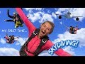 I jumped off a PLANE for the 1st time!! --YOUTUBER SKYDIVING SQUAD--Jatie hit 1Mil!