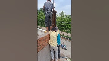 Column corner shuttering process form work #shortvideo #skills #column