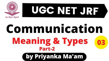 UGC NET JRF 2021 Paper -1 | Communication  by Priyanka Ma