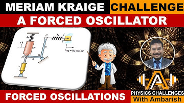 FORCED OSCILLATIONS| JEE 2023| MERIAM KRAIGE 8.67| DIFFERENTIAL EQUATION| SPRING MASS DAMPER  LINK