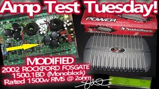 Amp Test Tuesday - Modified '02 Rockford Fosgate 1500.1bd - 1500 Watts RMS 2 Ohms