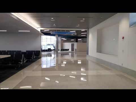 Walk Through New Akron Canton Airport Gate Area July 2020