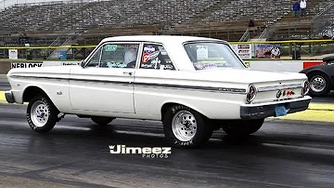 KAYLA KARKER'S '65 FORD FALCON RUNS 11.29 AT BYRON...