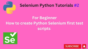 #Tutorials 2 || Python Selenium first test script