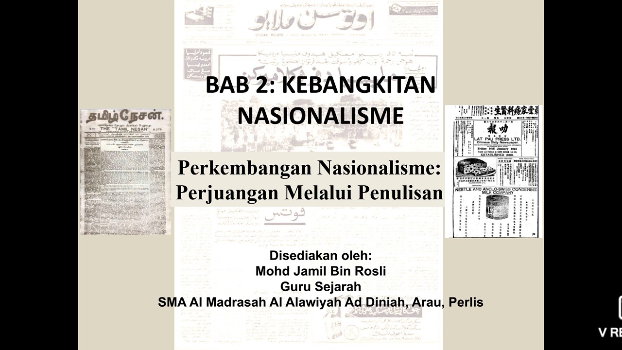 Formula Sejarah KSSM ting. 4: Perjuangan Melalui Penulisan 