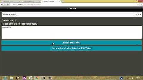 The Exit Ticket- Final