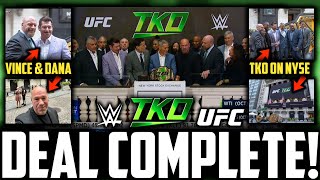 WWE & UFC Endeavor TKO Merger COMPLETE | Vince McMahon & Dana White APPEAR On NYSE | WWE TV Deals