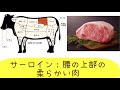 豆知識 牛肉 部位 ロース リブロース サーロイン ステーキ 料理 特徴