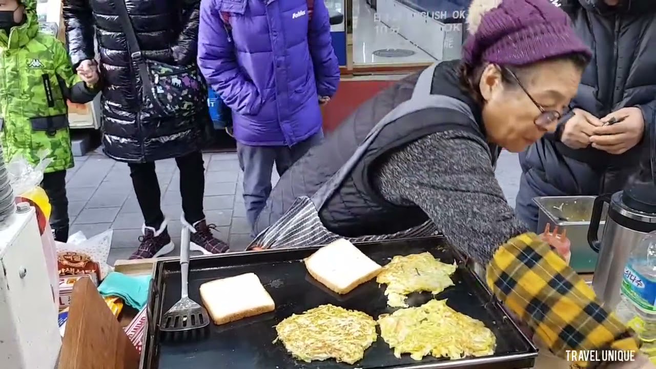 Büyükannenin Yaptığı Tostlar/ 2$ Kore Sokak Yemekleri/ Pratik Sokak Yemekleri