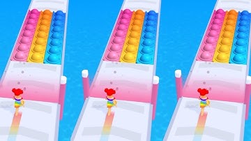 Pop it run! Very satisfying and relaxing Asmr sound gameplay walkthrough