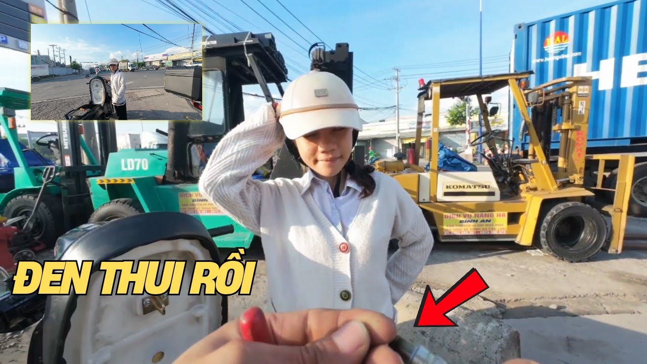 Kì lạ em gái đổ xăng xong thì xe không chạy được, ca này khó nhưng cũng giúp em kịp giờ học