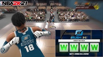 I Won Rush 1v1 With My Overpowered Center Build In NBA 2K21