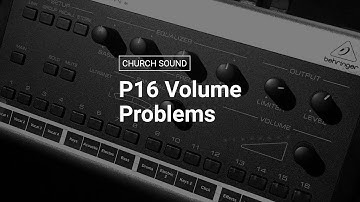 How to Solve Behringer P16 Volume Problems