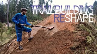Trail Building - Reshaping At Bikepark Trippstadt With Felix Timelapse -Subtitled-