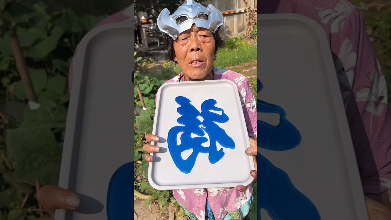 making Blue longevity symbol-shaped jelly🤯🍬🫶~mini wood toy- woodworking art skill/wood hand