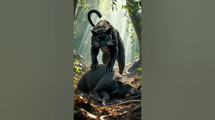 BLACK PANTHER VS antelope, gazelle, wild boar, fox, snake, hawk, mountain goat, komodo dragon