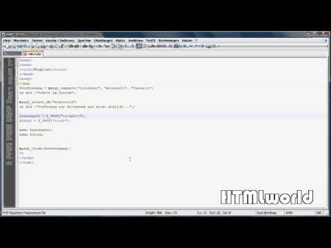 PHP Tutorial: Daten Abspeichern In Eine MySQL Tabelle | Deutsch