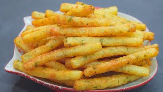 Easy Potato Recipe! Delicious Potato Cheese Sticks! Crispy French Fries! Potato Snacks