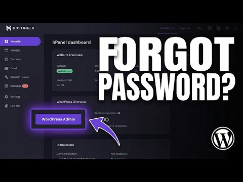 How to Access WordPress Admin Without Password Using Hostinger
