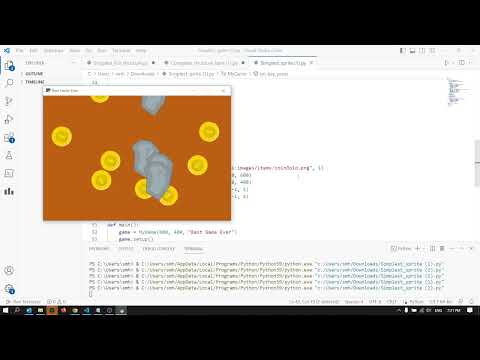 Introduction to working with sprites in Python arcade - video 3 - YouTube