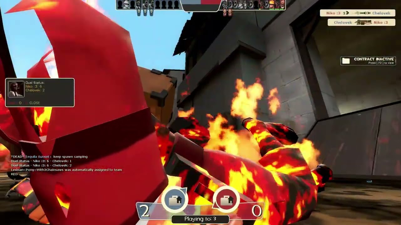 TF2 tryhard vs clueless f2p
