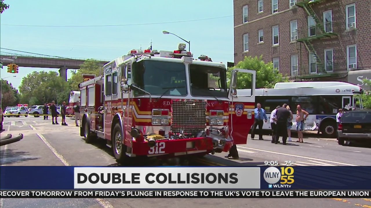 Queens Fire Truck Crashes