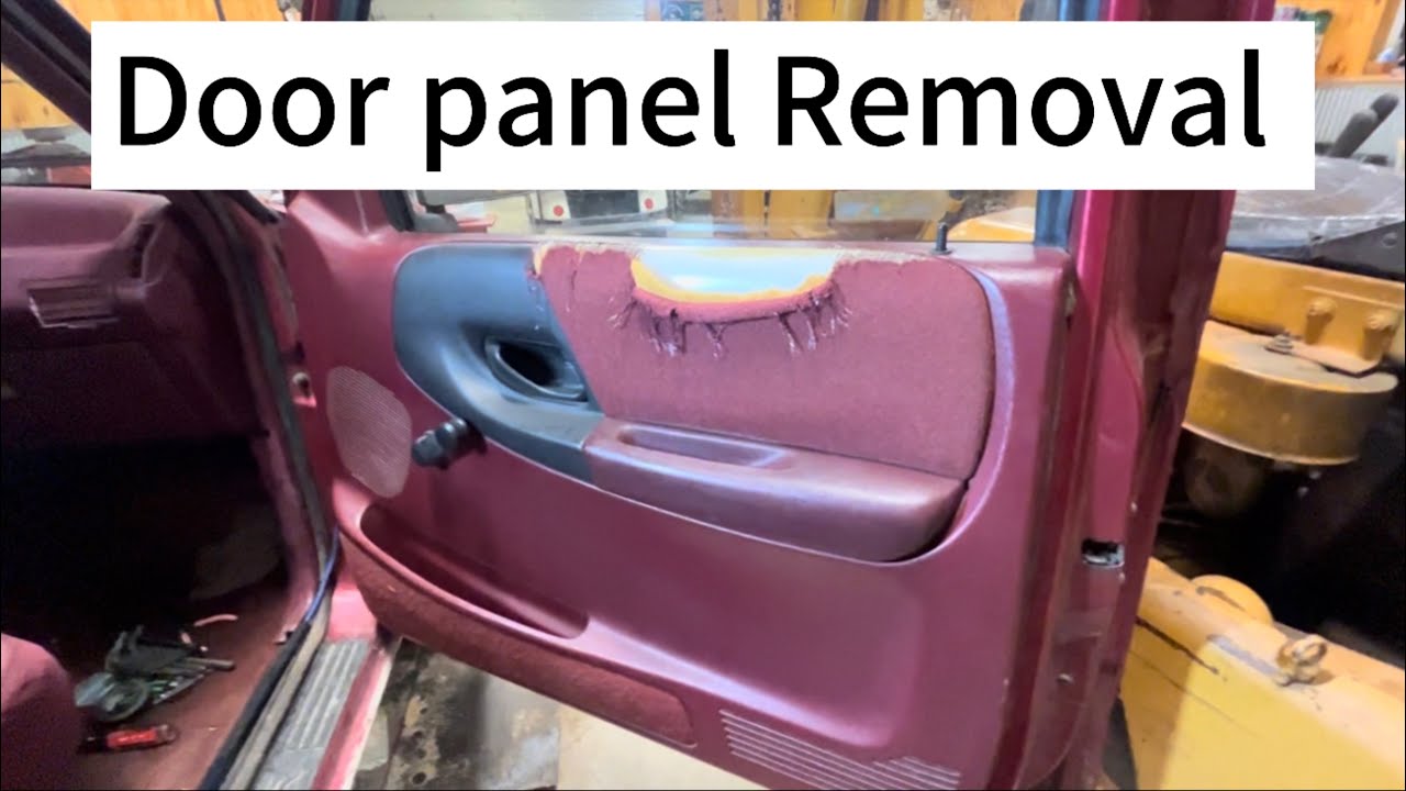 How to remove the door panel on a 1993-2011 Ford Ranger - YouTube