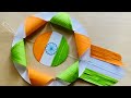 Tricolor wreath  indian flag craft ideas  indian independence day crafts  august 15th craft ideas